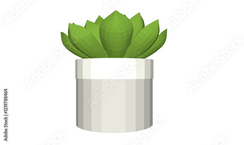 vector illustration of a succulent cactus plant to decorate the interior of the house