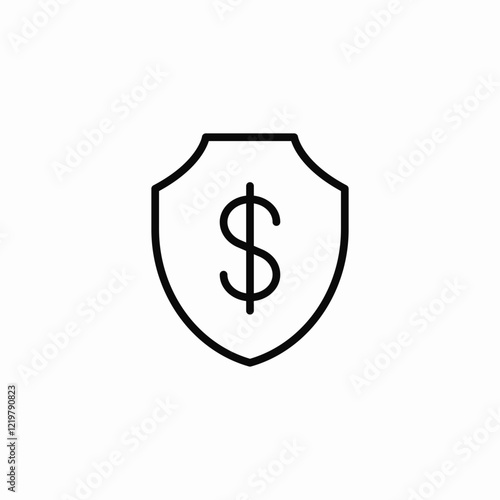 bank security icon sign vector