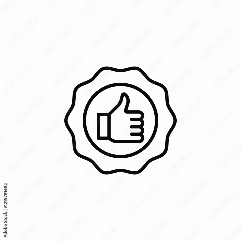 guaranteed positive impression icon sign vector guaranteed positive impression icon sign vector
