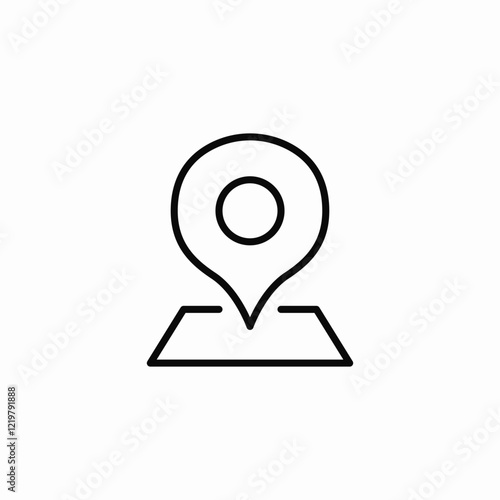 location spot icon sign vector