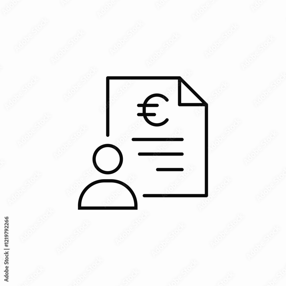 personal financial statements icon sign vector personal financial statements icon sign vector