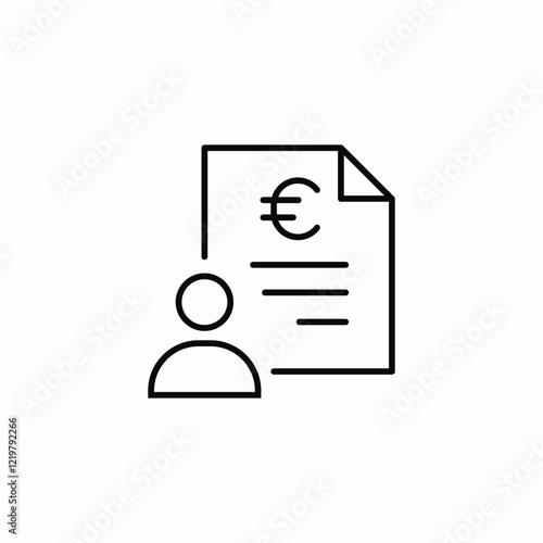 personal financial statements icon sign vector