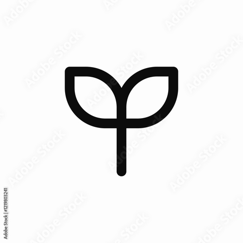 plant growth icon sign vector