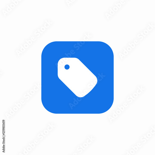 small tag icon sign vector