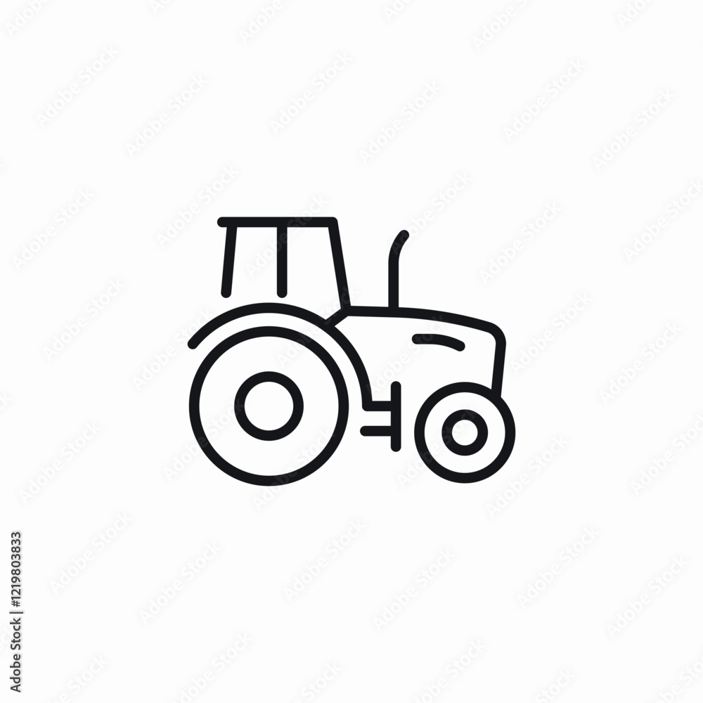 tractor vehicle icon sign vector tractor vehicle icon sign vector