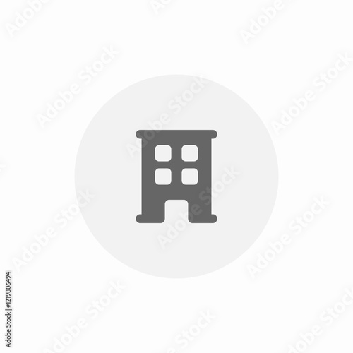 apartment home icon sign vector