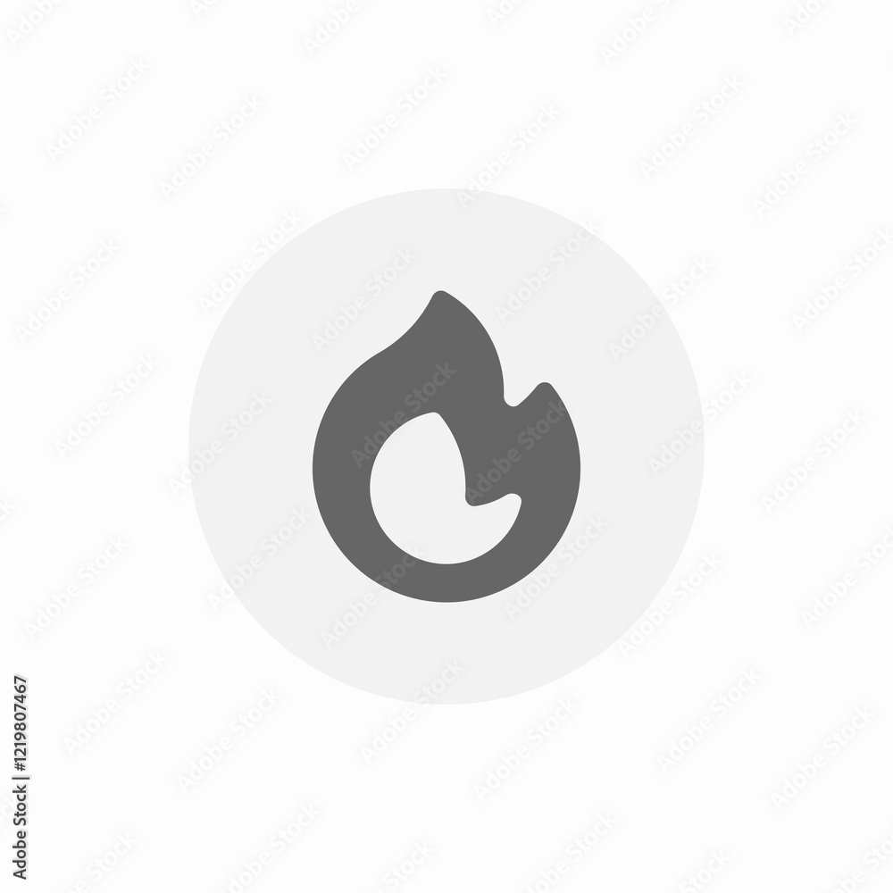 growing fire icon sign vector growing fire icon sign vector