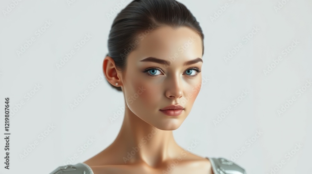 Close-Up Portrait of a Confident Woman Close-Up Portrait of a Confident Woman