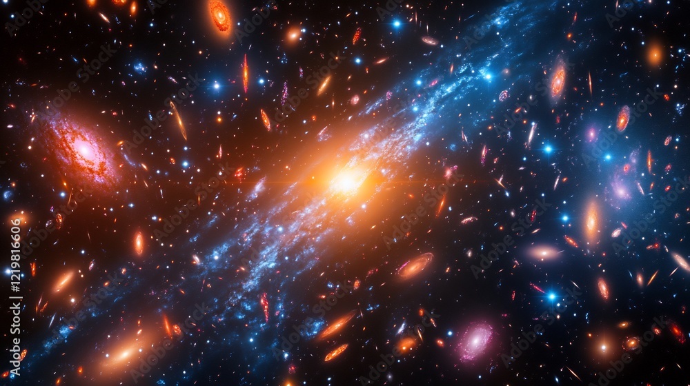 Symbolic representation of a cosmic supercluster Symbolic representation of a cosmic supercluster