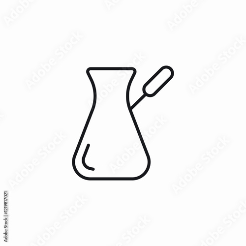 coffee pot icon sign vector