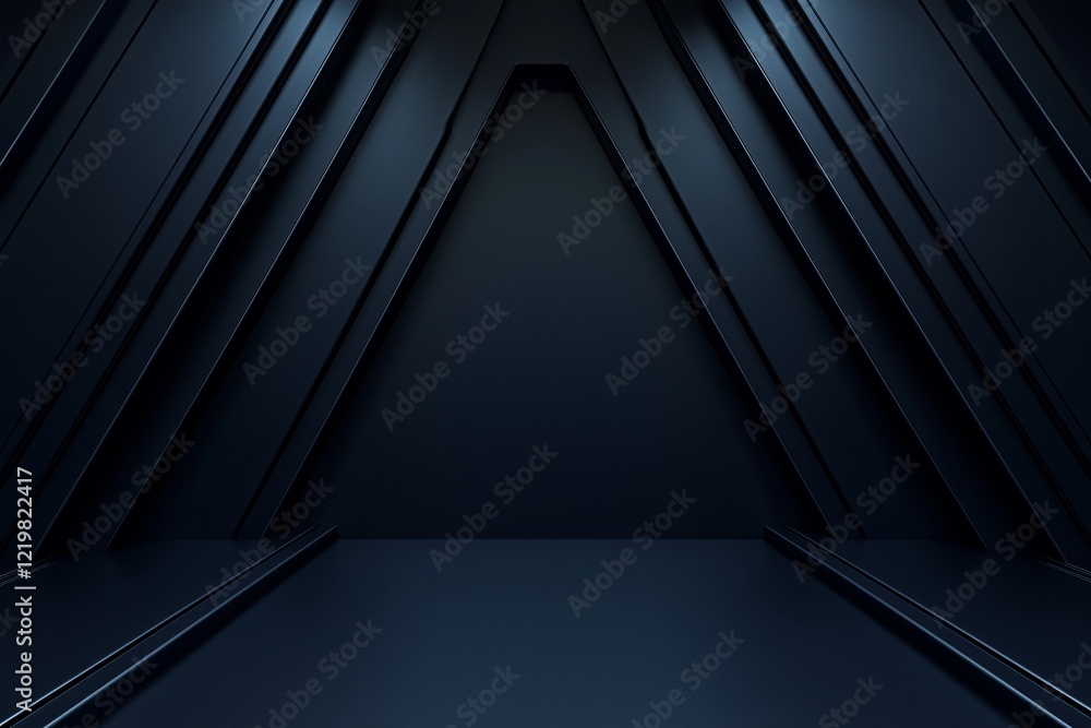 Fototapeta premium Abstract Dark Geometric Background Design