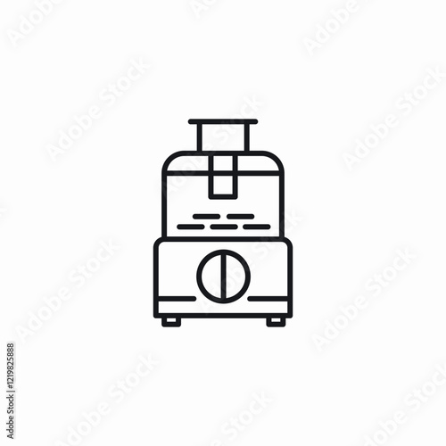 kitchen juice machine icon sign vector