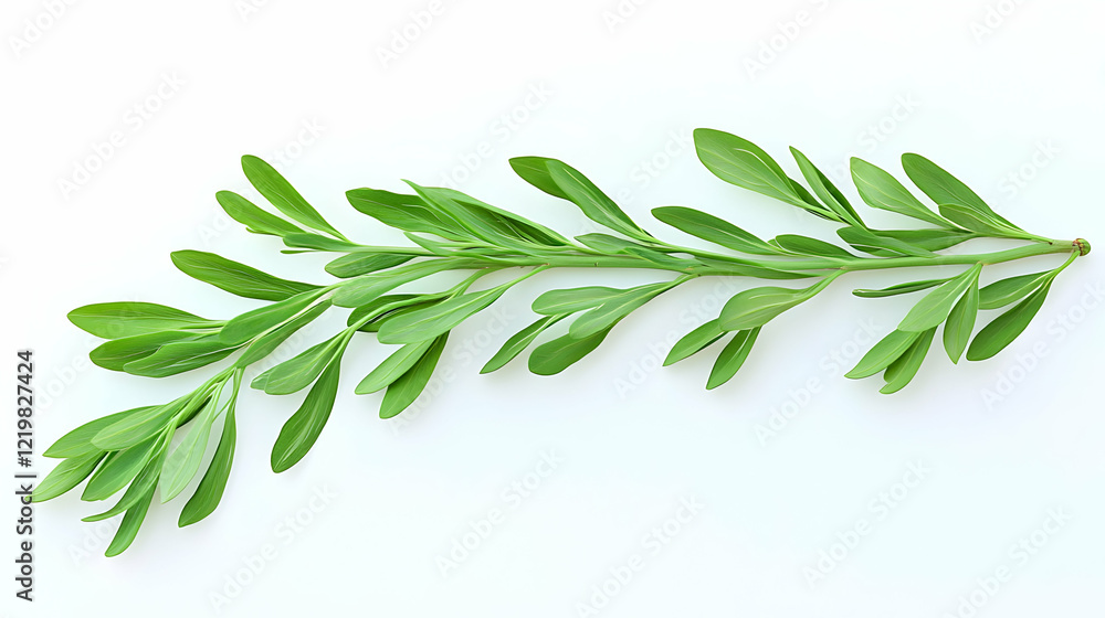 Green sprig, leaves, plant, white background, nature Green sprig, leaves, plant, white background, nature