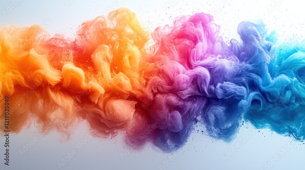 Obraz premium Colorful Paint Splash Abstract Design