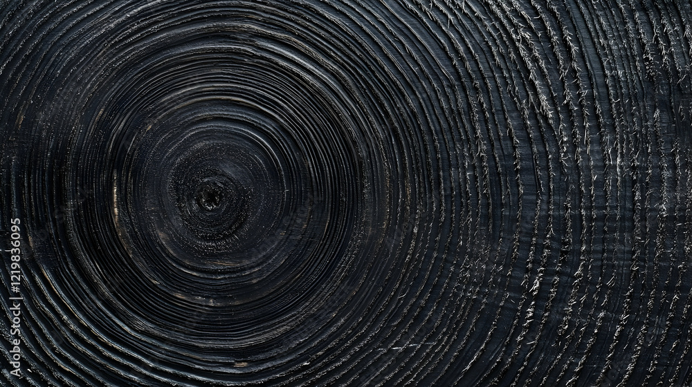 Dark wood grain texture, concentric circles, background, design Dark wood grain texture, concentric circles, background, design
