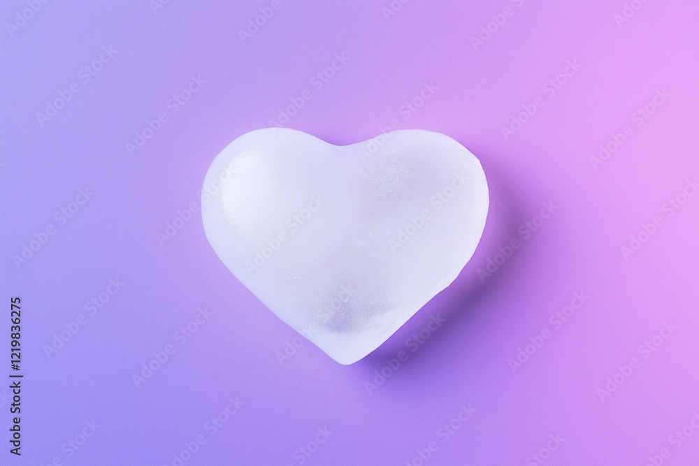 Icy heart shape on vibrant purple, pink background. Valentines day concept. Visual vibrant colors, unique artistic presentation. Abstract, romantic. Perfect for Valentine Day cards posters. Icy heart shape on vibrant purple, pink background. Valentines day concept. Visual vibrant colors, unique artistic presentation. Abstract, romantic. Perfect for Valentine Day cards posters.