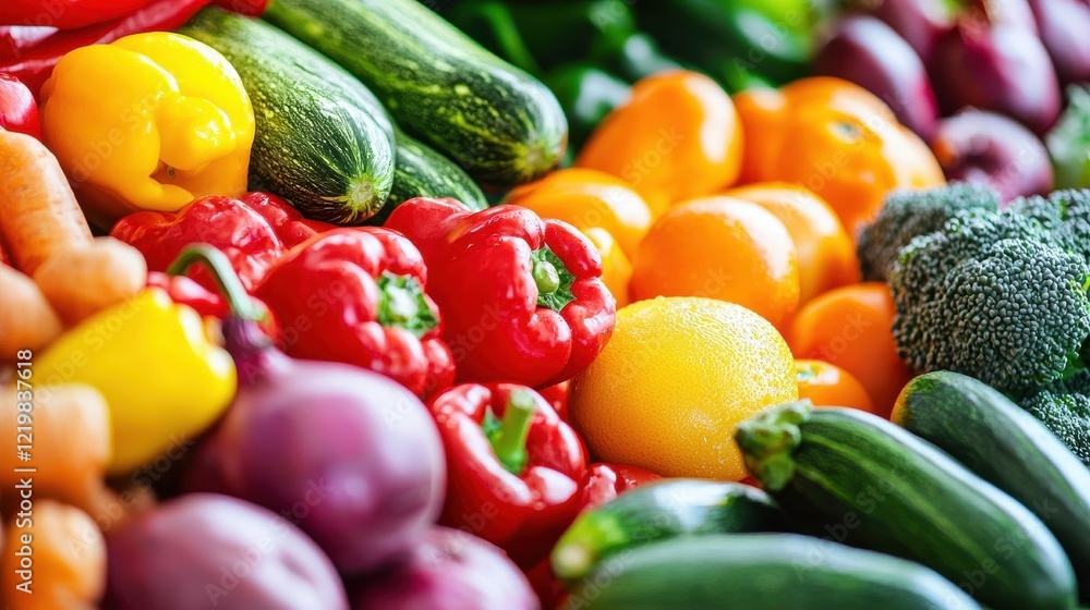 Fresh vegetables arranged in vibrant colors at a local market during a sunny afternoon in a bustling urban environment showcasing seasonal produce Fresh vegetables arranged in vibrant colors at a local market during a sunny afternoon in a bustling urban environment showcasing seasonal produce