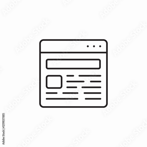 web article icon sign vector