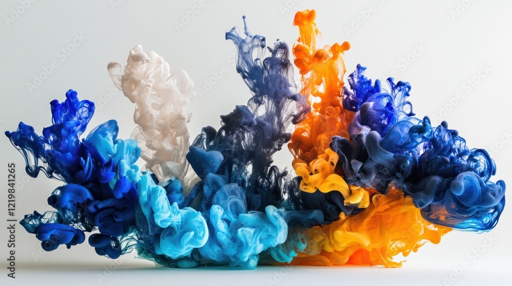 Abstract Colorful Ink Swirls: A Symphony of Hues Abstract Colorful Ink Swirls: A Symphony of Hues