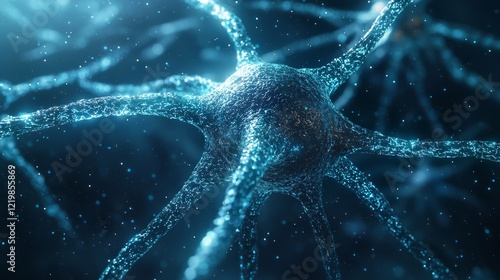 Abstract Neuron Network 3D ...