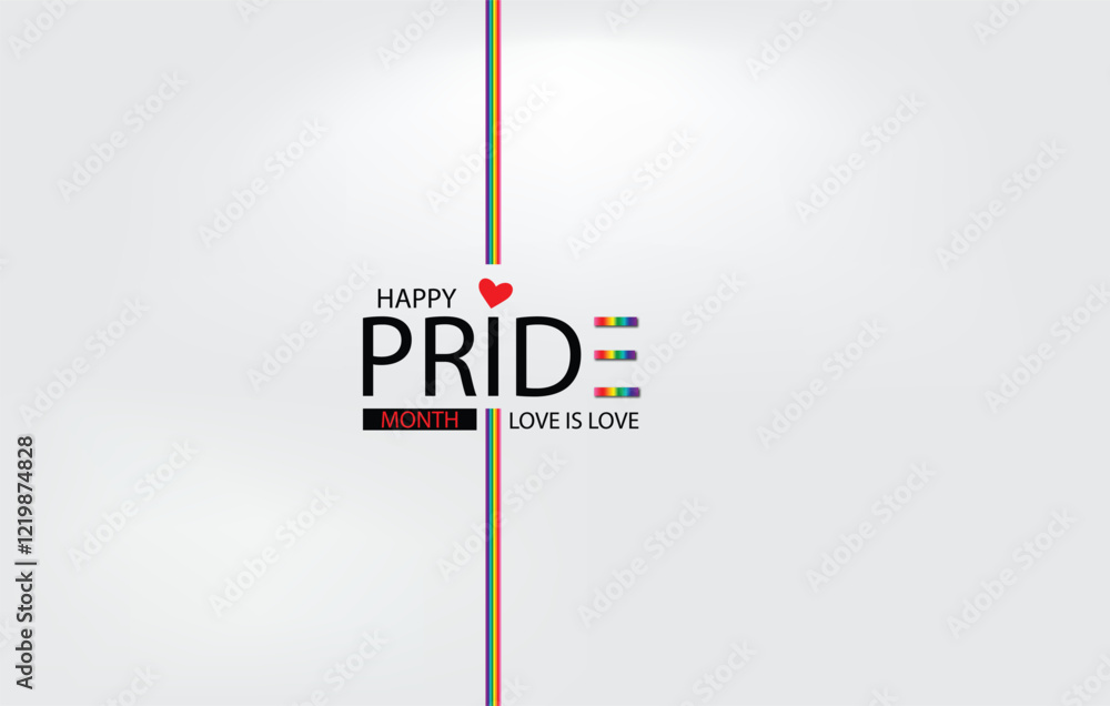 Vibrant Celebration of Identity Happy Pride Month Design Vibrant Celebration of Identity Happy Pride Month Design