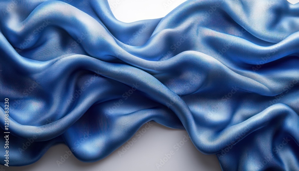 Obraz premium blue fabric texture closeup abstract design rough cloth elegance trendy background art