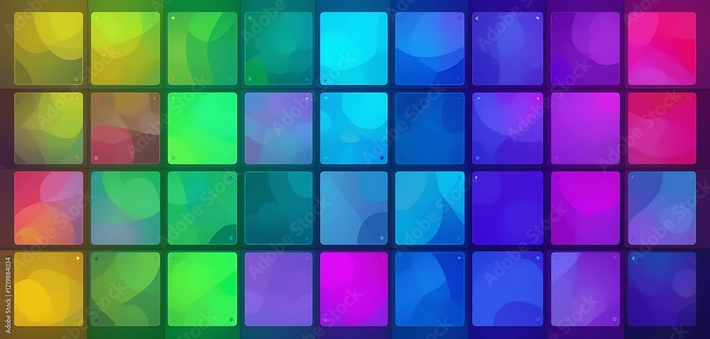 Abstract Colorful Grid Of Gradient Squares Abstract Colorful Grid Of Gradient Squares