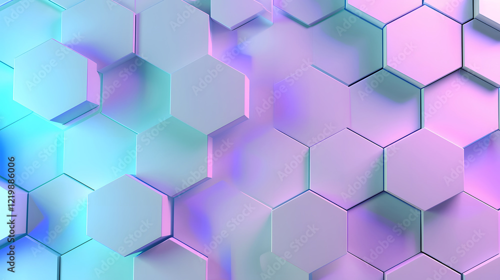 Minimal abstract background hexagon pattern, generative ai Minimal abstract background hexagon pattern, generative ai