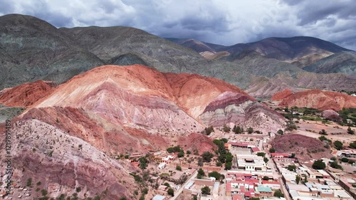 Purmamarca Jujuy Argentina Skyline Drone 4K