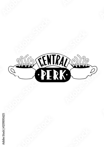 Central Perk SVG Design – Iconic Coffee Shop Artwork for T-Shirts, Mugs, Signs, and Personalized Gifts