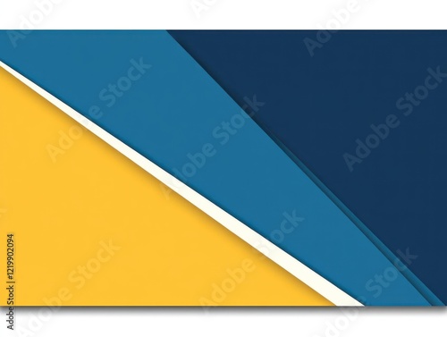 Free Download Abstract Geometric Design: Bold Yellow, Teal, and Navy Color Blocks - GFXLoad