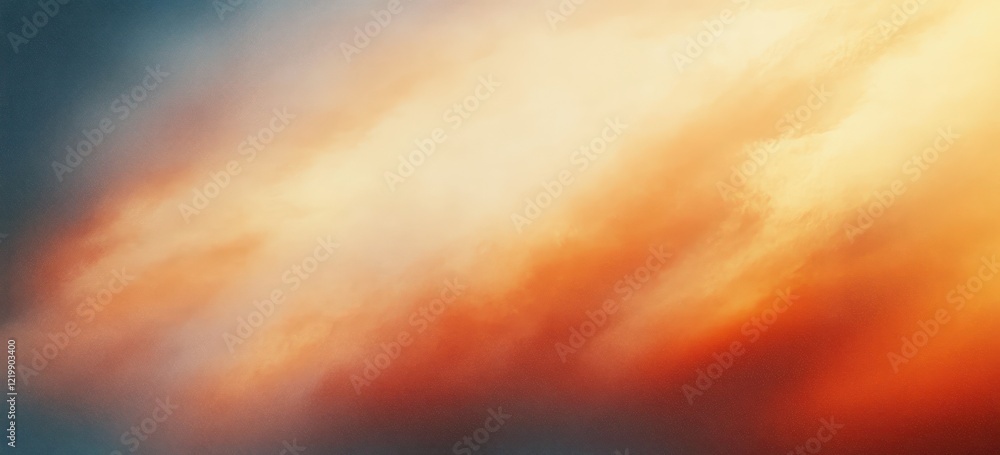 Fototapeta premium Abstract Gradient Background with Soft Orange and Gray Hues and Grainy Texture for Vintage and Grunge Designs