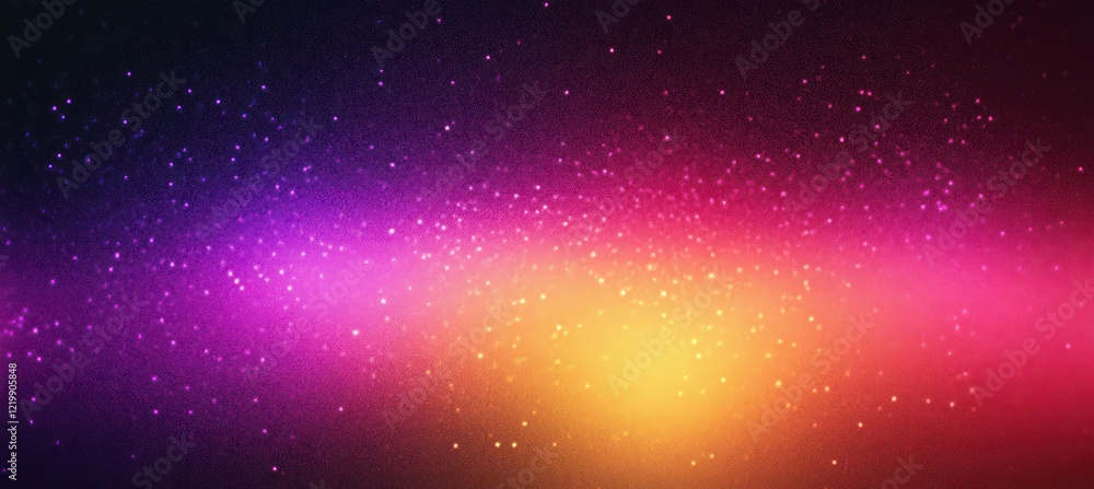 Obraz premium Vibrant Gradient Abstract Background with Purple Pink Yellow Soft Bokeh Texture and Luminous Glow for Dark Banner Poster Header Design