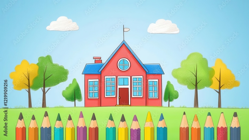 Naklejka premium difficulty assessment flat design front view educational theme cartoon drawing
