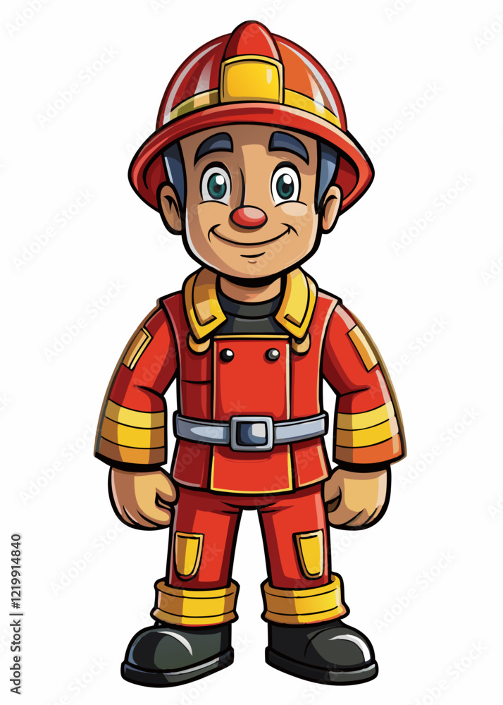 fireman isolated black outline vector illustration, white background fireman isolated black outline vector illustration, white background