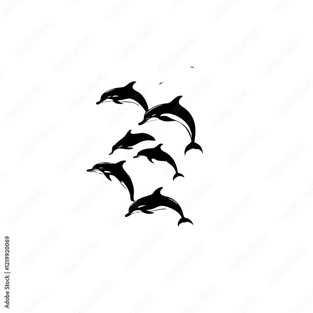 Fototapeta premium Dolphin Vector Logo Design