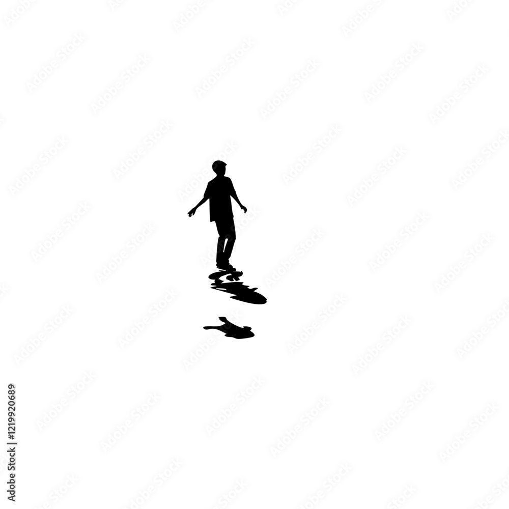 Fototapeta premium Skateboarding Vector Logo Design