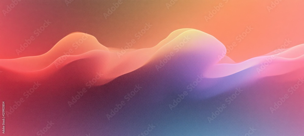 Fototapeta premium Pink and Green Abstract Gradient Background with Grainy Texture for Web and Print Creative Projects