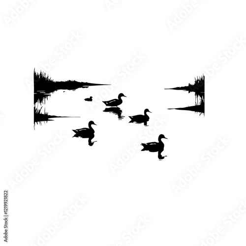 Ducks Vector Logo Design