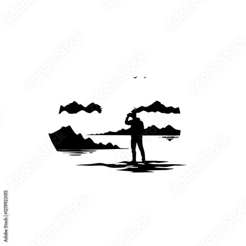 Nature Photographer Vector Logo Design