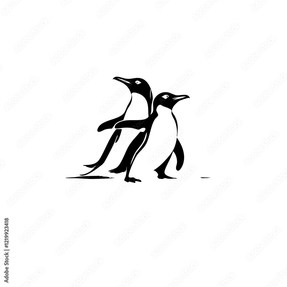 Fototapeta premium Penguin Vector Logo Design
