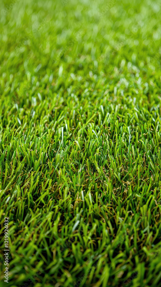 Lush green grass covering ground in vibrant field Lush green grass covering ground in vibrant field