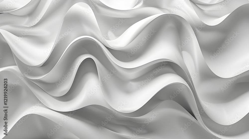 Abstract white waves creating a smooth, flowing texture. Abstract white waves creating a smooth, flowing texture.
