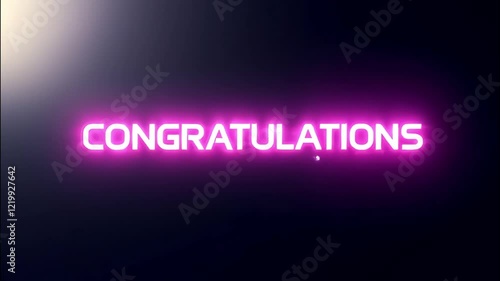 Glowing Congratulations Message: A Digital Celebration