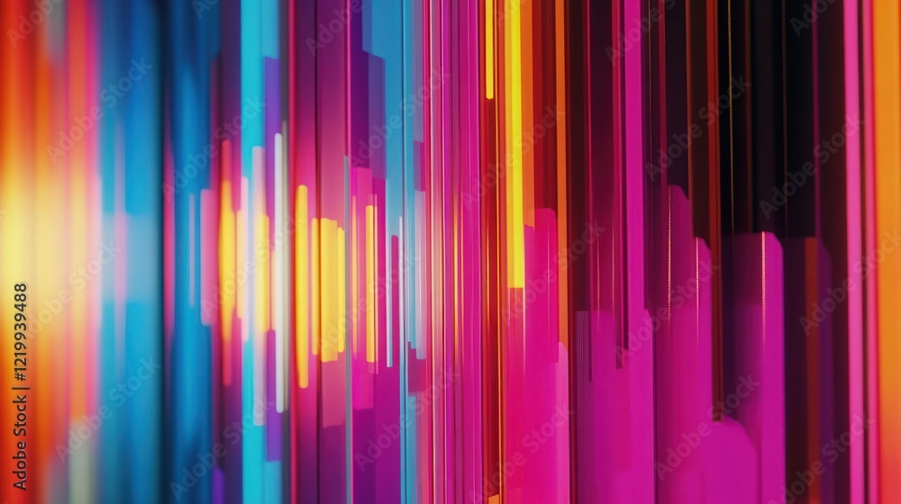 Colorful sound wave visualizations reflect audio frequencies in digital format. Colorful sound wave visualizations reflect audio frequencies in digital format.