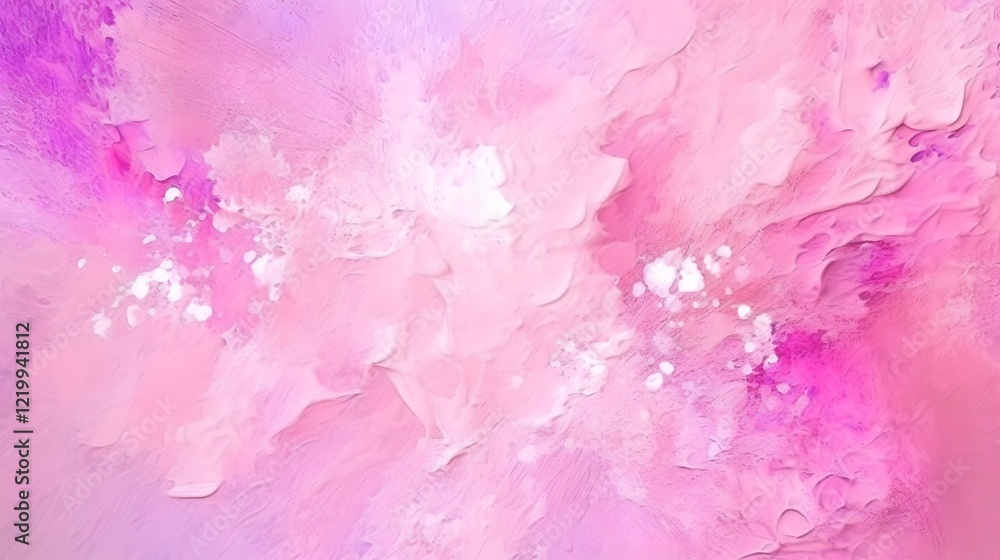 Abstract Pink and Purple Impasto Painting Abstract Pink and Purple Impasto Painting