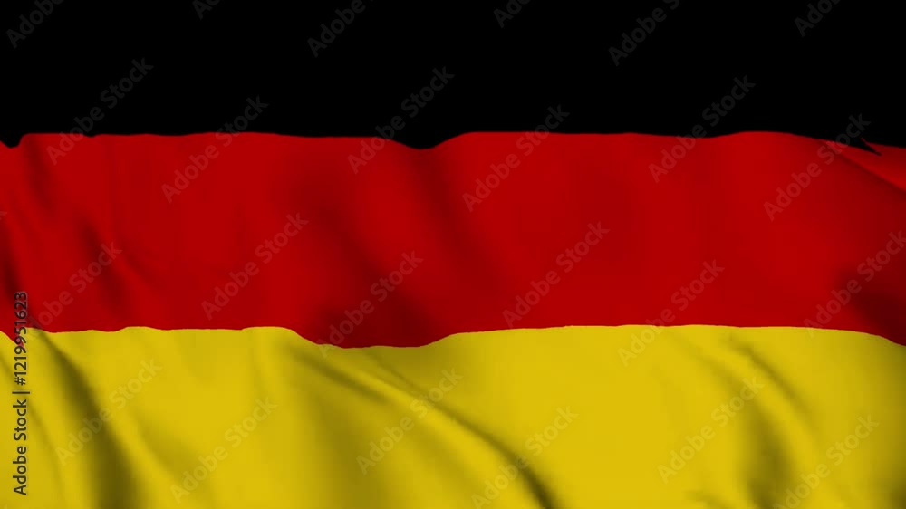waving texture flag of germany. Seamless looping time-lapse virtual 4k video animation background waving texture flag of germany. Seamless looping time-lapse virtual 4k video animation background