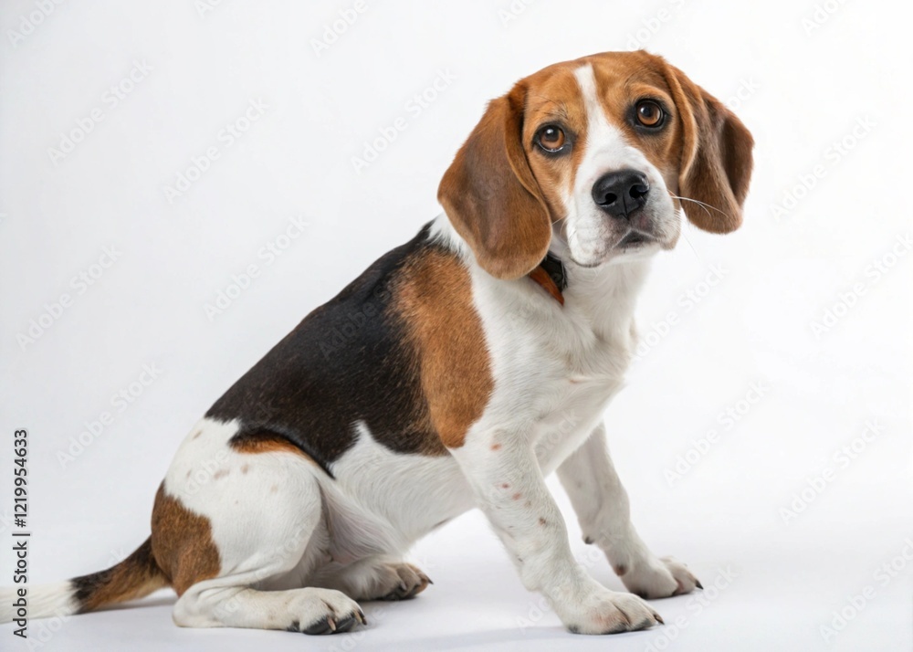 beagle dog sitting on a floor beagle dog sitting on a floor