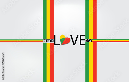 Artistic Affection Black Love Day Design