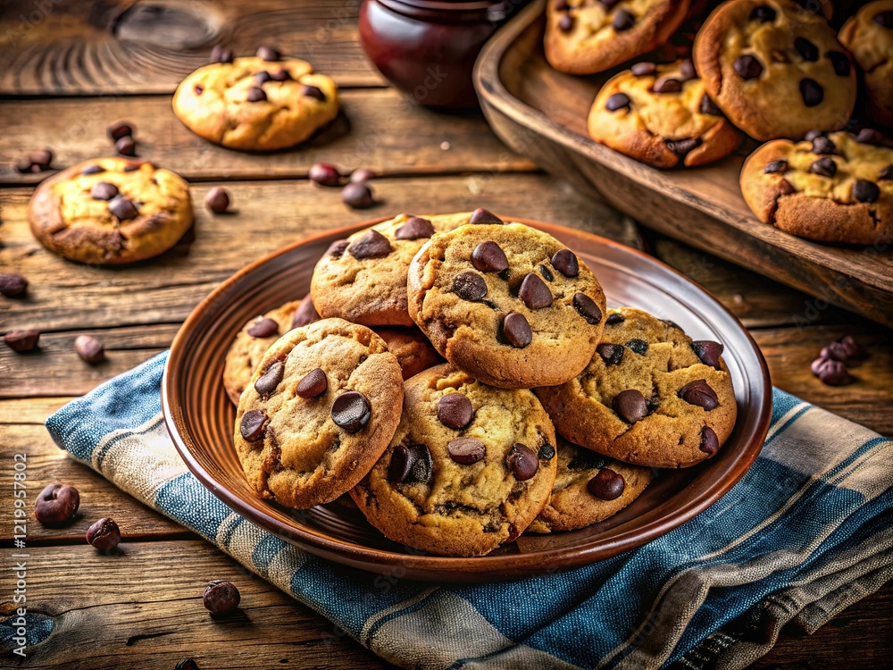 Homemade Chocolate Chip Biscuits, Cozy Kitchen Snack Time Homemade Chocolate Chip Biscuits, Cozy Kitchen Snack Time